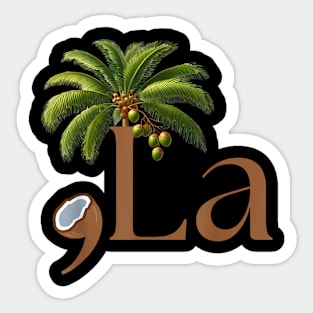 Coconut Comma + La 2024 Sticker